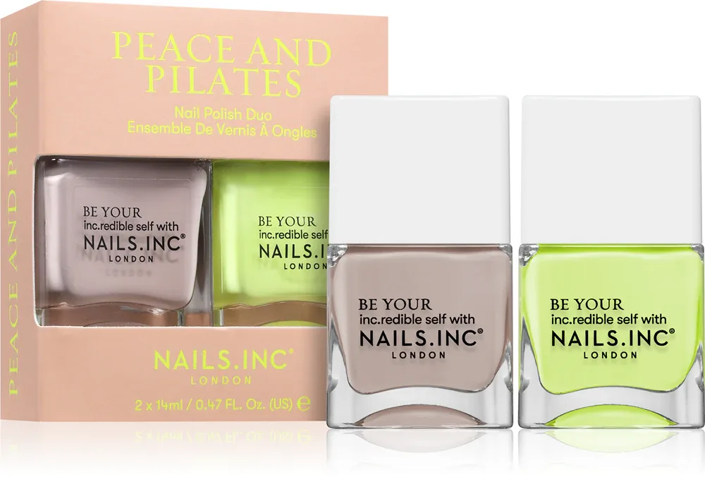 Nails Inc. Peace and Pilates - Набор лаков для ногтей, 0