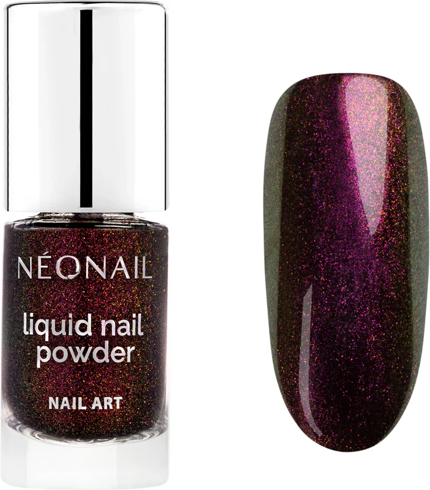 NEONAIL Nail Art Liquid Nail Powder - Блестящий порошок для ногтей, 6 мл, оттенок Chameleon 02
