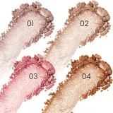 Mia Cosmetics Light Builder - Пудровый хайлайтер для лица, 9 г, оттенок 01 Flash — фото 3