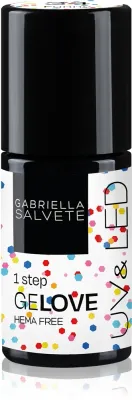 Gabriella Salvete GeLove One Step - Гибридный лак для ногтей с использованием УФ / СВ-лампы с блестками, 8 мл