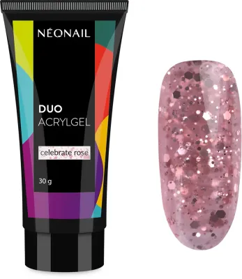 NEONAIL Duo Acrylgel Celebrate Rose - Гель для гелевых и акриловых ногтей