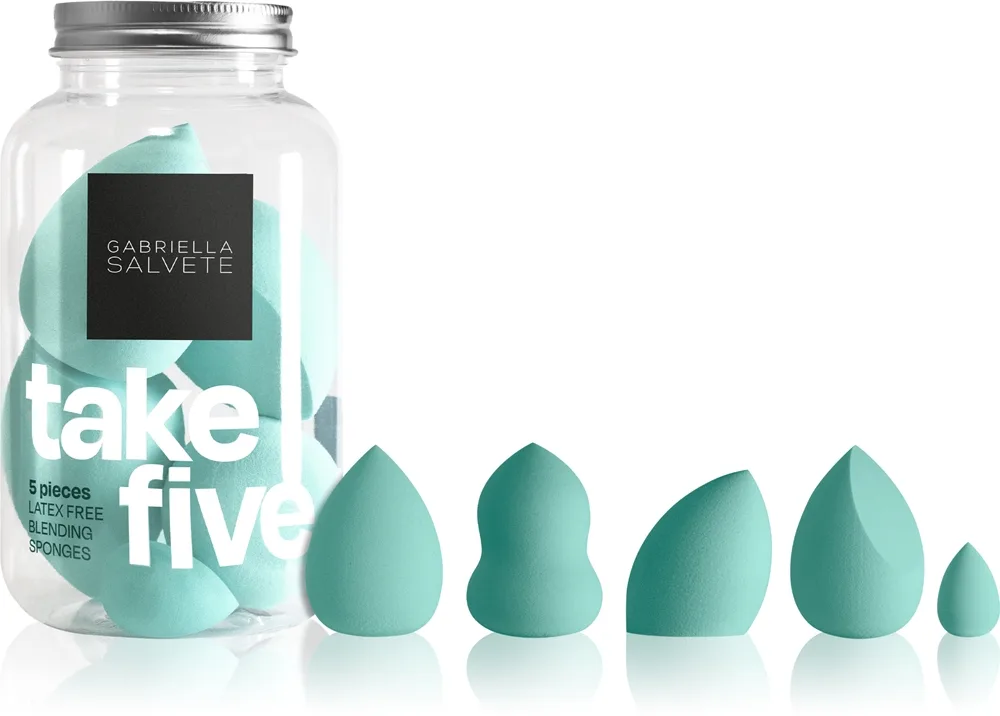 Gabriella Salvete Tools Take Five - Набор аппликаторов для лица оттенок Light Green, 5 szt.