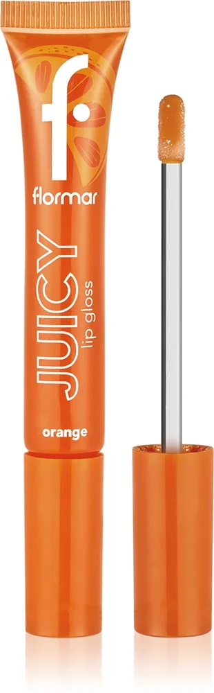 flormar Juicy Lip Gloss - Увлажняющий блеск для губ, 10 мл, оттенок 002 Orange