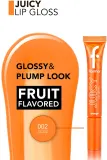 flormar Juicy Lip Gloss - Увлажняющий блеск для губ, 10 мл, оттенок 002 Orange — фото 3