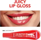 flormar Juicy Lip Gloss - Увлажняющий блеск для губ оттенок 005 Watermelon, 10 ml — фото 4