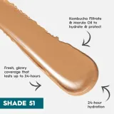 Urban Decay Hydromaniac Tinted Glow Hydrator - Увлажняющий тональный крем, 35 мл, оттенок 51 — фото 2