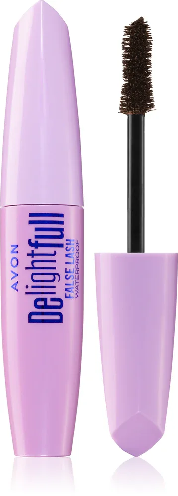 Avon DelightFull False Lash - Водостойкая тушь для удлинения ресниц, 10 мл, оттенок Lava Brown