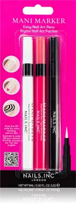 Nails Inc. Mani Marker Trio - Набор для маникюра, 3 мл
