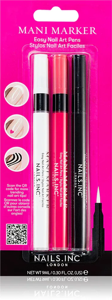 Nails Inc. Mani Marker Trio - Набор для маникюра, 3 ml