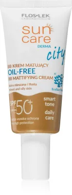 FlosLek Laboratorium Sun Care Derma City BB - Матирующий крем ВВ без масла SPF 50+, 30 мл