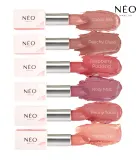 NEO MAKE UP Intense Serum Sheer Lipstick - Кремовая помада для увлажнения, 4 г, оттенок 05 Peachy Glass — фото 3