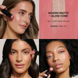 Nudestix Nudies Matte + Glow Core - Многофункциональный косметический продукт для макияжа глаз, губ и лица. оттенок Pink Ice, 6 g — фото 3