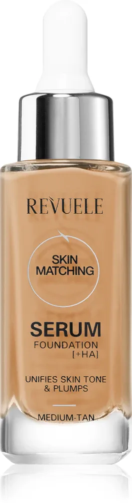 Revuele Serum Foundation [+HA] - Подкладка для увлажнения и выравнивания тона кожи, 30 мл, оттенок Medium-Tan