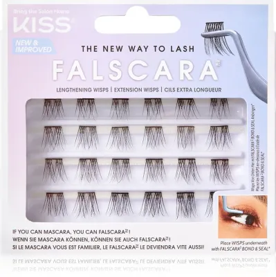 KISS Falscara Wisp - Связанные ресницы-клейкие пучки Lengthening Wisps, 24 шт