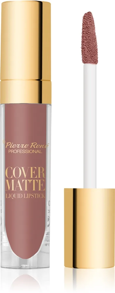 Pierre Rene Cover Matte - Матовая жидкая помада оттенок 04 Dusky Rose, 5 ml