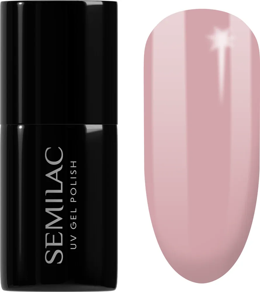 Semilac UV Hybrid Allure - Гибридный лак для ногтей оттенок 004 Classic Nude, 7 ml