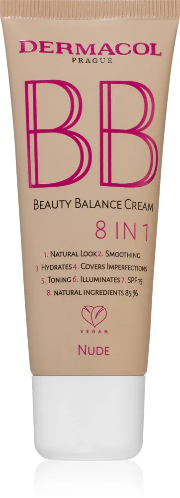 Dermacol Beauty Balance - Крем BB с увлажняющим действием SPF 15 N.2 Nude, 30 ml