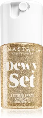 Anastasia Beverly Hills Dewy Set Setting Spray Mini - Рассыпчатая подсветка для лица с ароматом Coconut & Vanilla, 30 мл