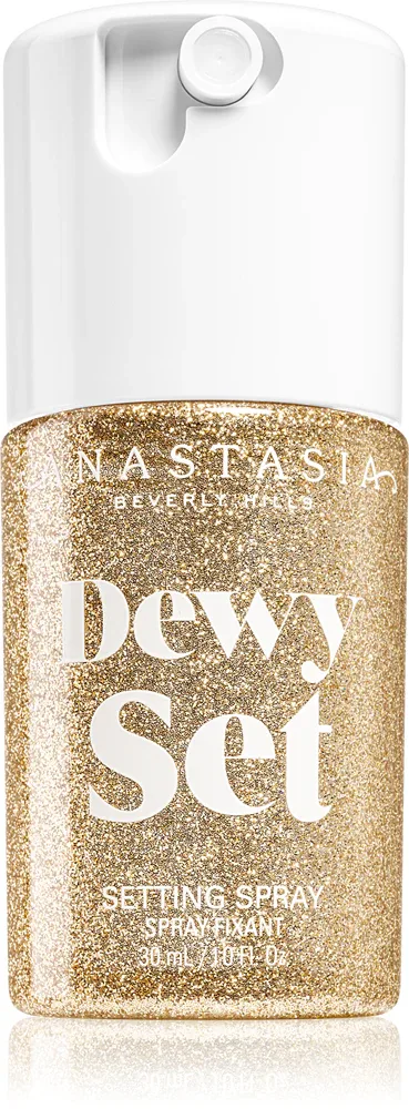 Anastasia Beverly Hills Dewy Set Setting Spray Mini - Рассыпчатая подсветка для лица с ароматом Coconut & Vanilla, 30 ml