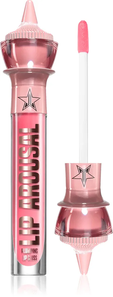 Jeffree Star Cosmetics Orgy 2 Lip Arousal Plumpin Lip Gloss - Блеск для губ с эффектом увеличения, 4 мл, оттенок Strawberry Latex