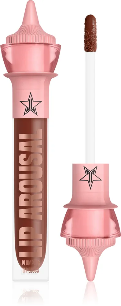 Jeffree Star Cosmetics Orgy 2 Lip Arousal Plumpin Lip Gloss - Блеск для губ с эффектом увеличения, 4 мл, оттенок Craving Chocolate