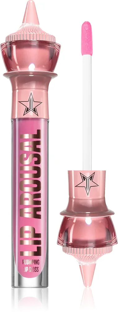 Jeffree Star Cosmetics Orgy 2 Lip Arousal Plumpin Lip Gloss - Блеск для губ с эффектом увеличения, 4 мл, оттенок Pink Robe
