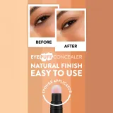 flormar Eye Puff Concealer - Корректор в жидкой текстуре с аппликатором в виде губки оттенок 002 Light, 3 ml — фото 4