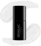 Semilac UV Hybrid Black & White - Гибридный лак для ногтей, 7 мл, оттенок 091 Glitter Milk — фото 2