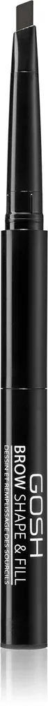 Gosh Brow Shape & Fill - Двусторонний карандаш для бровей оттенок 002 Greybrown, 0 g