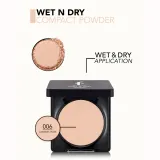 flormar Wet & Dry Compact Powder - Пудра для лица в компакте, выравнивающая тона. оттенок 006 Caramel Rose, 10 g — фото 3