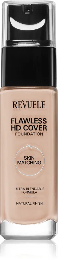 Revuele Flawless HD Cover Foundation - Легкий тональный фон для идеального вида, 33 мл, оттенок 01 Ivory