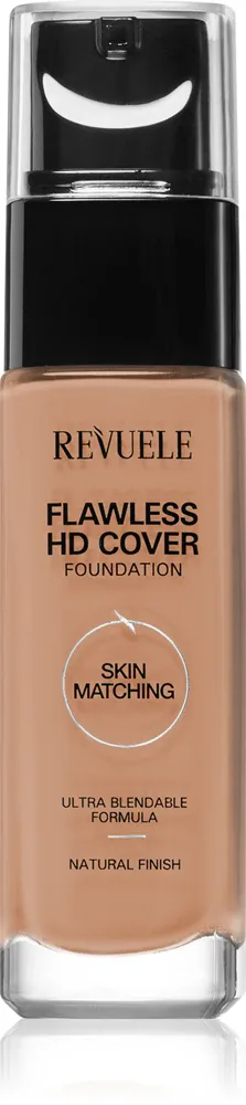 Revuele Flawless HD Cover Foundation - Легкий тональный фон для идеального вида, 33 мл, оттенок 03 Beige