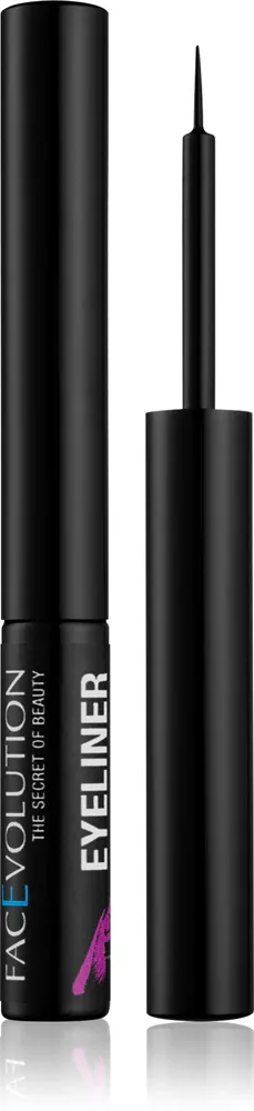 FacEvolution Hairplus - Жидкая подводка для роста ресниц с активными компонентами оттенок Black, 1 ml