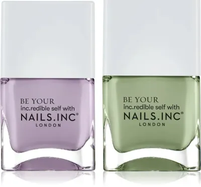 Nails Inc. Summer Matcha Mood Duo - Набор лаков для ногтей, 2 мл