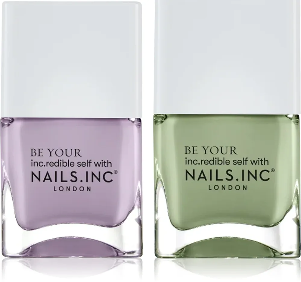 Nails Inc. Summer Matcha Mood Duo - Набор лаков для ногтей, 2 ml