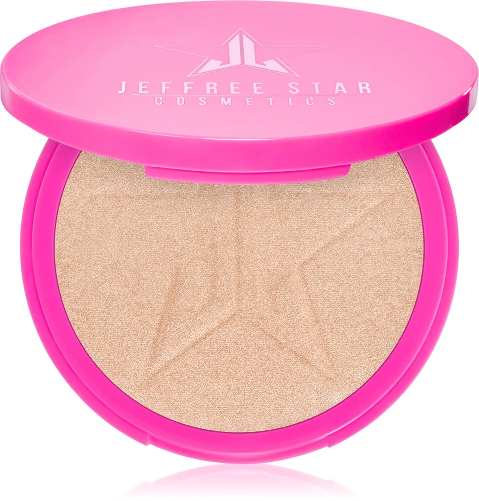 Jeffree Star Cosmetics Skin Frost Highlighter - Пудровый компактный хайлайтер Gold Blessings, 16 g