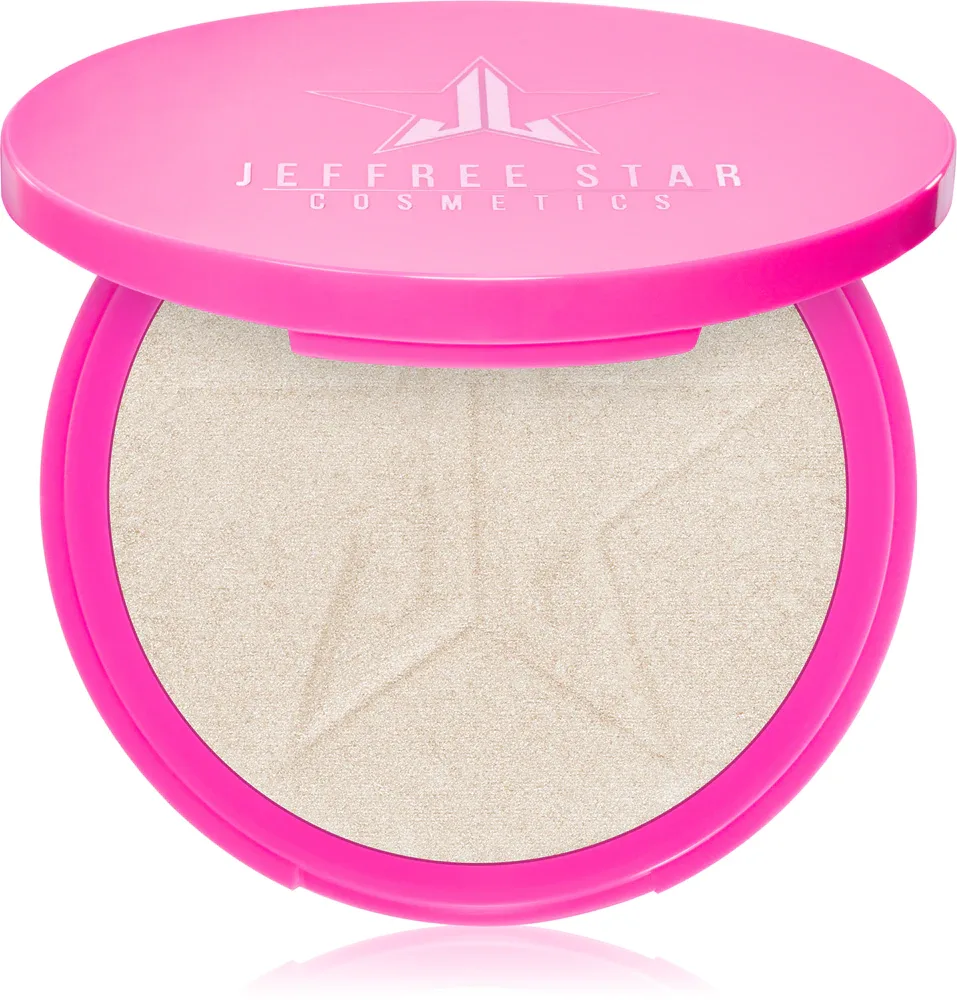 Jeffree Star Cosmetics Skin Frost Highlighter - Пудровый компактный хайлайтер Peach Goddess, 16 г, оттенок Ice Cold