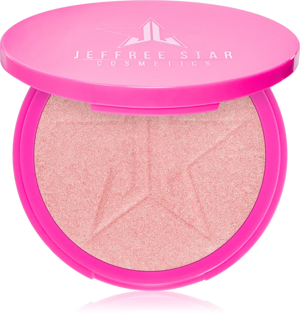Jeffree Star Cosmetics Skin Frost Highlighter - Пудровый компактный хайлайтер Peach Goddess, 16 г, оттенок Princess Cut