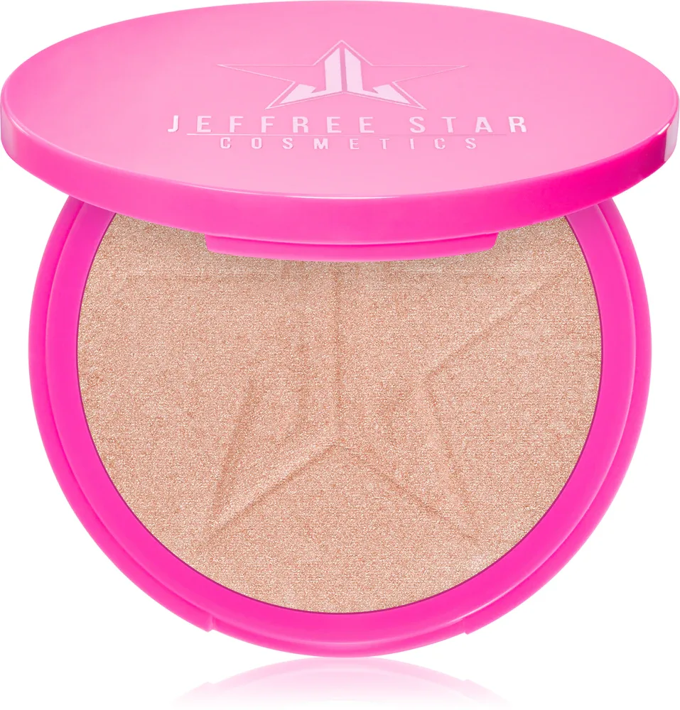 Jeffree Star Cosmetics Skin Frost Highlighter - Пудровый компактный хайлайтер Peach Goddess, 16 г, оттенок Siberian Gold