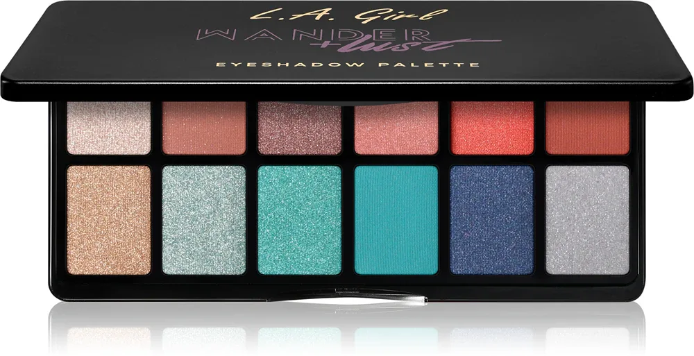 L.A. Girl Cosmetics Fanatic - Палетка теней для век: палетка сеней до повек, 12 г, оттенок Wanderlust