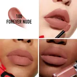 DIOR Rouge Dior Forever Liquid - Матовая жидкая помада, 6 мл, оттенок 100 Forever Nude — фото 2