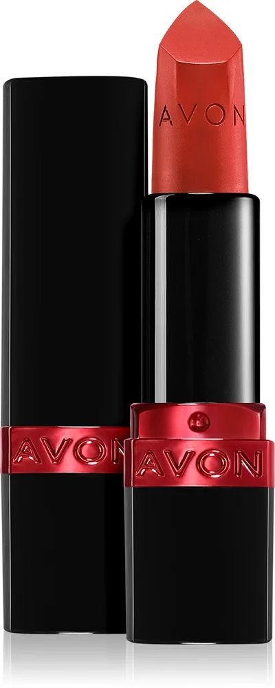 Avon Ultra Matte - Матовая помада для увлажнения оттенок Fiercely Reda, 3 g