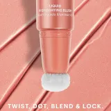 ZOEVA Velvet Love Liquid Highlighting Blush - Румяна в жидкой форме с эффектом осветления, 13 мл, оттенок Peach Nectar — фото 5
