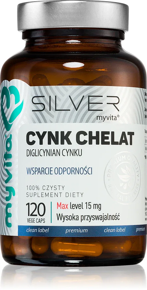 MyVita Silver Cynk Chelat - Капсулы для поддержки иммунитета, 120 kapsułek