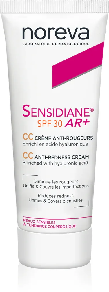 Noreva Sensidiane AR+ CC Cream - Крем CC против покраснений SPF 30, 40 ml