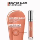 flormar Dewy Lip Glaze - Увлажняющий блеск для губ, 4 мл, оттенок 004 Undressed — фото 3