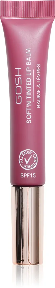 Gosh Soft`n Tinted - Тонирующий бальзам для губ SPF 15, 8 мл, оттенок Berry