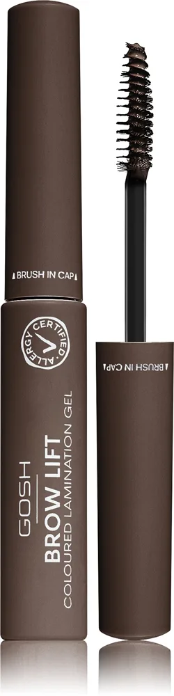 Gosh Brow Lift - Гель для стайлинга бровей оттенок 002 Dark Brown, 6 ml