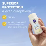 NIVEA SUN Ultra Light - Легкий тонирующий флюид SPF 50+ оттенок Medium, 40 ml — фото 4