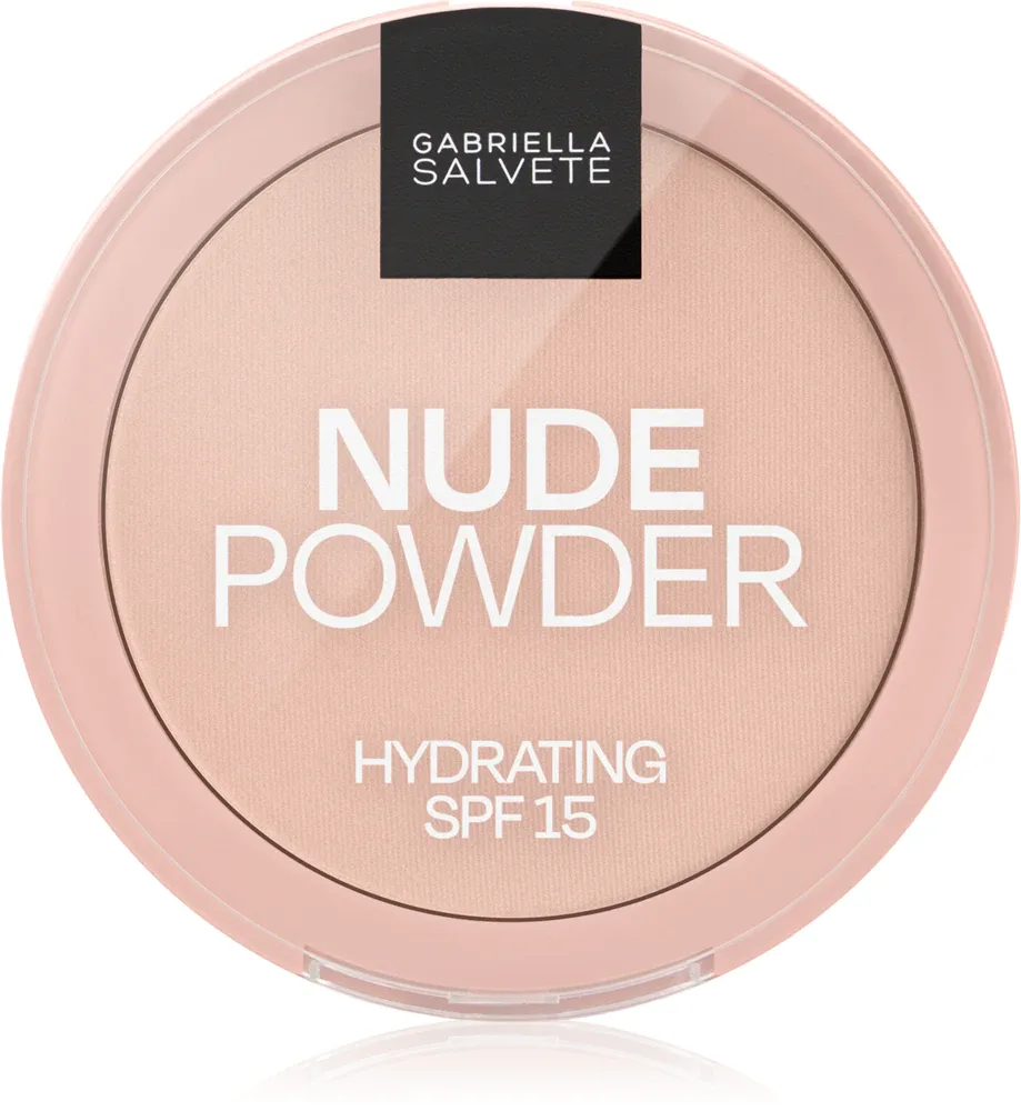 Gabriella Salvete Fixing Powder Hydrating - Нежный компактный порошок с SPF 15, 8 г, оттенок 02 Light Nude